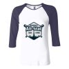 Ladies' Baby Rib Three-QuarterSleeve Contrast Raglan T-Shirt Thumbnail