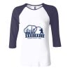 Ladies' Baby Rib Three-QuarterSleeve Contrast Raglan T-Shirt Thumbnail
