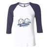 Ladies' Baby Rib Three-QuarterSleeve Contrast Raglan T-Shirt Thumbnail
