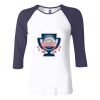 Ladies' Baby Rib Three-QuarterSleeve Contrast Raglan T-Shirt Thumbnail