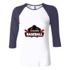 Ladies' Baby Rib Three-QuarterSleeve Contrast Raglan T-Shirt Thumbnail