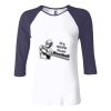 Ladies' Baby Rib Three-QuarterSleeve Contrast Raglan T-Shirt Thumbnail