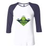 Ladies' Baby Rib Three-QuarterSleeve Contrast Raglan T-Shirt Thumbnail