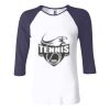 Ladies' Baby Rib Three-QuarterSleeve Contrast Raglan T-Shirt Thumbnail
