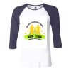 Ladies' Baby Rib Three-QuarterSleeve Contrast Raglan T-Shirt Thumbnail