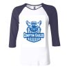Ladies' Baby Rib Three-QuarterSleeve Contrast Raglan T-Shirt Thumbnail