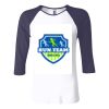 Ladies' Baby Rib Three-QuarterSleeve Contrast Raglan T-Shirt Thumbnail