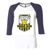 Ladies' Baby Rib Three-QuarterSleeve Contrast Raglan T-Shirt Thumbnail