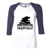 Ladies' Baby Rib Three-QuarterSleeve Contrast Raglan T-Shirt Thumbnail