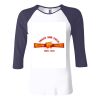 Ladies' Baby Rib Three-QuarterSleeve Contrast Raglan T-Shirt Thumbnail