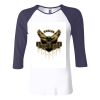 Ladies' Baby Rib Three-QuarterSleeve Contrast Raglan T-Shirt Thumbnail
