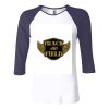 Ladies' Baby Rib Three-QuarterSleeve Contrast Raglan T-Shirt Thumbnail