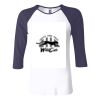 Ladies' Baby Rib Three-QuarterSleeve Contrast Raglan T-Shirt Thumbnail