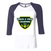 Ladies' Baby Rib Three-QuarterSleeve Contrast Raglan T-Shirt Thumbnail