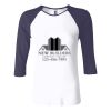 Ladies' Baby Rib Three-QuarterSleeve Contrast Raglan T-Shirt Thumbnail