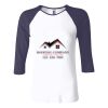 Ladies' Baby Rib Three-QuarterSleeve Contrast Raglan T-Shirt Thumbnail