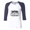 Ladies' Baby Rib Three-QuarterSleeve Contrast Raglan T-Shirt Thumbnail