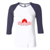 Ladies' Baby Rib Three-QuarterSleeve Contrast Raglan T-Shirt Thumbnail