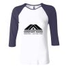 Ladies' Baby Rib Three-QuarterSleeve Contrast Raglan T-Shirt Thumbnail