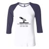 Ladies' Baby Rib Three-QuarterSleeve Contrast Raglan T-Shirt Thumbnail