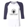 Ladies' Baby Rib Three-QuarterSleeve Contrast Raglan T-Shirt Thumbnail