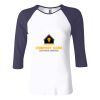 Ladies' Baby Rib Three-QuarterSleeve Contrast Raglan T-Shirt Thumbnail