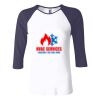 Ladies' Baby Rib Three-QuarterSleeve Contrast Raglan T-Shirt Thumbnail