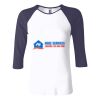 Ladies' Baby Rib Three-QuarterSleeve Contrast Raglan T-Shirt Thumbnail