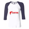 Ladies' Baby Rib Three-QuarterSleeve Contrast Raglan T-Shirt Thumbnail