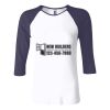 Ladies' Baby Rib Three-QuarterSleeve Contrast Raglan T-Shirt Thumbnail