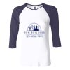 Ladies' Baby Rib Three-QuarterSleeve Contrast Raglan T-Shirt Thumbnail