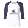 Ladies' Baby Rib Three-QuarterSleeve Contrast Raglan T-Shirt Thumbnail