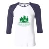 Ladies' Baby Rib Three-QuarterSleeve Contrast Raglan T-Shirt Thumbnail