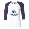 Ladies' Baby Rib Three-QuarterSleeve Contrast Raglan T-Shirt Thumbnail