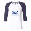 Ladies' Baby Rib Three-QuarterSleeve Contrast Raglan T-Shirt Thumbnail