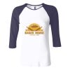 Ladies' Baby Rib Three-QuarterSleeve Contrast Raglan T-Shirt Thumbnail