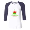 Ladies' Baby Rib Three-QuarterSleeve Contrast Raglan T-Shirt Thumbnail