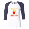 Ladies' Baby Rib Three-QuarterSleeve Contrast Raglan T-Shirt Thumbnail