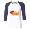 Ladies' Baby Rib Three-QuarterSleeve Contrast Raglan T-Shirt Thumbnail