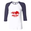 Ladies' Baby Rib Three-QuarterSleeve Contrast Raglan T-Shirt Thumbnail