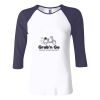 Ladies' Baby Rib Three-QuarterSleeve Contrast Raglan T-Shirt Thumbnail