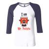Ladies' Baby Rib Three-QuarterSleeve Contrast Raglan T-Shirt Thumbnail