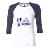 Ladies' Baby Rib Three-QuarterSleeve Contrast Raglan T-Shirt Thumbnail