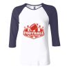 Ladies' Baby Rib Three-QuarterSleeve Contrast Raglan T-Shirt Thumbnail