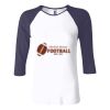 Ladies' Baby Rib Three-QuarterSleeve Contrast Raglan T-Shirt Thumbnail