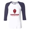 Ladies' Baby Rib Three-QuarterSleeve Contrast Raglan T-Shirt Thumbnail