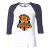 Ladies' Baby Rib Three-QuarterSleeve Contrast Raglan T-Shirt Thumbnail