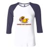 Ladies' Baby Rib Three-QuarterSleeve Contrast Raglan T-Shirt Thumbnail