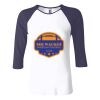 Ladies' Baby Rib Three-QuarterSleeve Contrast Raglan T-Shirt Thumbnail