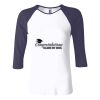 Ladies' Baby Rib Three-QuarterSleeve Contrast Raglan T-Shirt Thumbnail